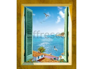 Фреска Окно на море, арт. 6357 - фото (1)