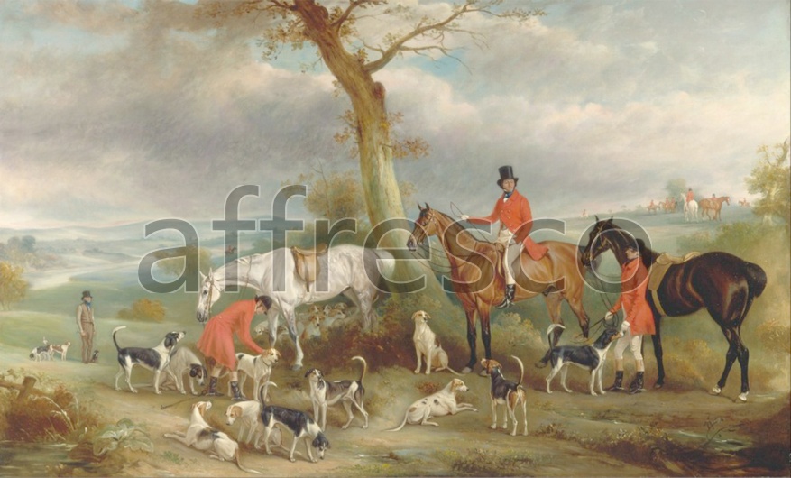 Картина: John Ferneley, Thomas Wilkinson with the Hurworth Foxhounds - фото (1)