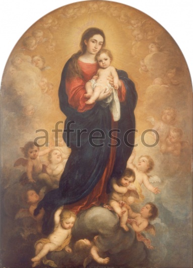 Картина: Бартоломе Эстебан Мурильо, Дева и ребенок - фото (1)