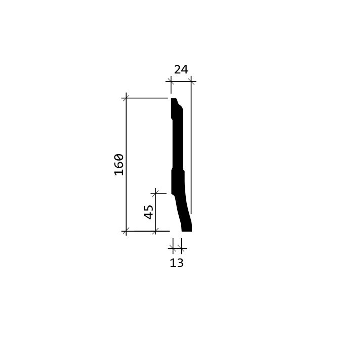 Напольный Плинтус полиуретановый Европласт 1.53.105 гибкий белый - фото (2)
