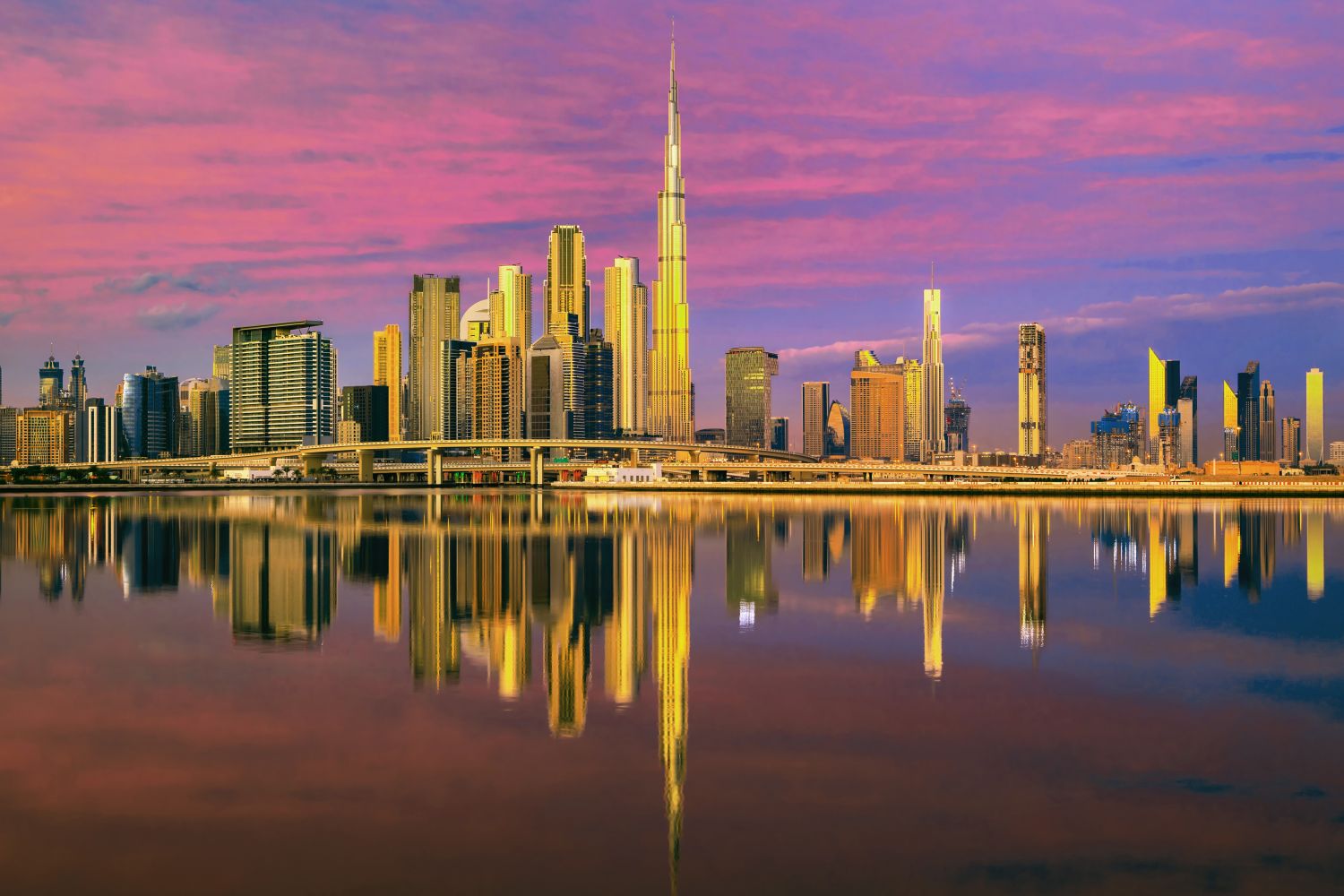 Фреска «Вид на закатный Дубай» - фото (1)