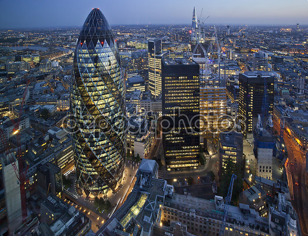 Фотообои «Горизонт Лондонского Сити на закате» - фото (1)