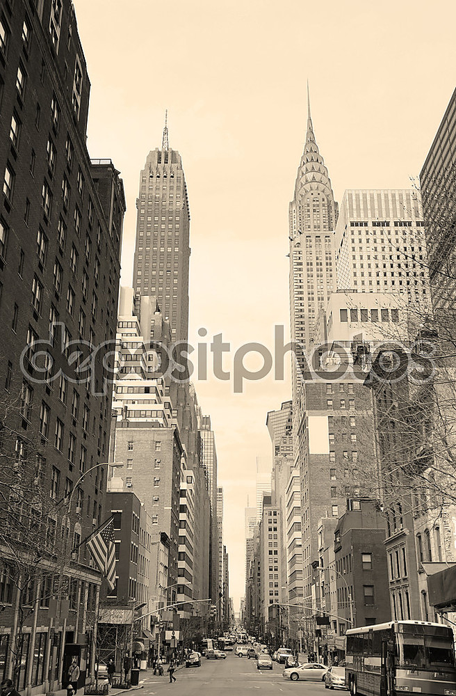 Фотообои «Города Нью-Йорка Манхэттен, уличные представления черный и белый» - фото (1)