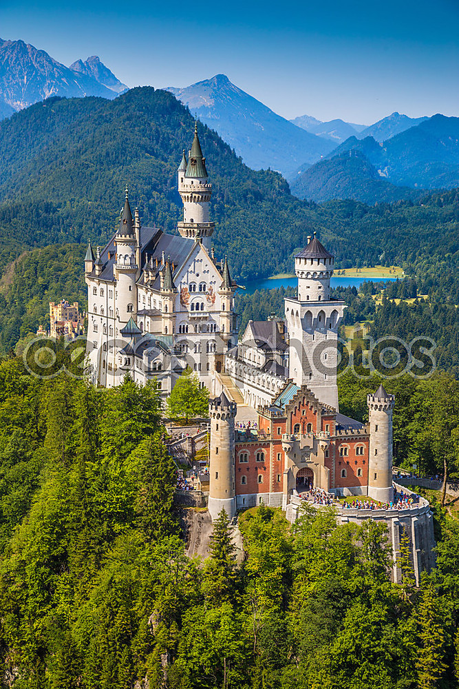Фотообои «Neuschwanstein Fairytale Castle near Fussen» старый замок - фото (1)