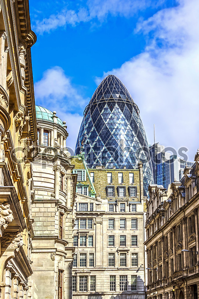 Фотообои «Архитектура Лондона, делового района, футуристический дизайн» - фото (1)