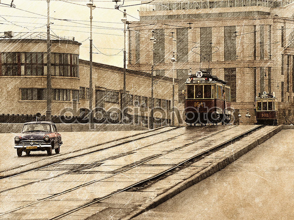 Фотообои «Трамвайные пути» - фото (1)