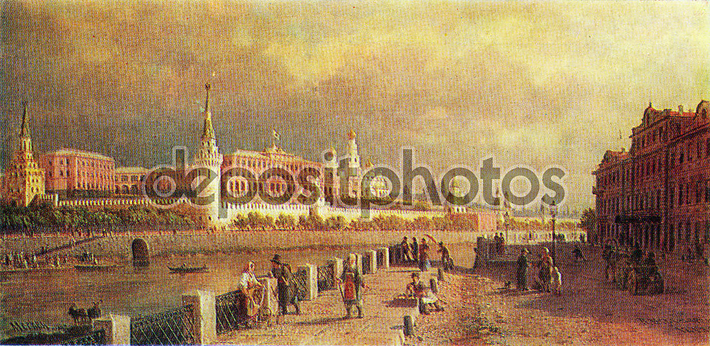 Фотообои «Павел Верещагин - вид Московского Кремля, 1879» - фото (1)