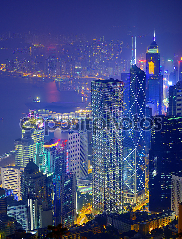 Фотообои «Гонконг с высоты птичьего полета» - фото (1)