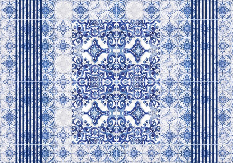 Фотообои Dolce Blue tiles 17843 - фото (1)