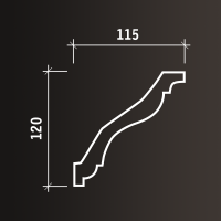 Плинтус потолочный европласт 1.50.133 - фото (2)