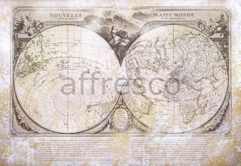 Фреска Старинные полушария, арт. 0020 - фото (1)