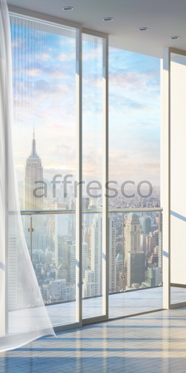 Вид с балкона на башню, фреска  6932 - фото (1)