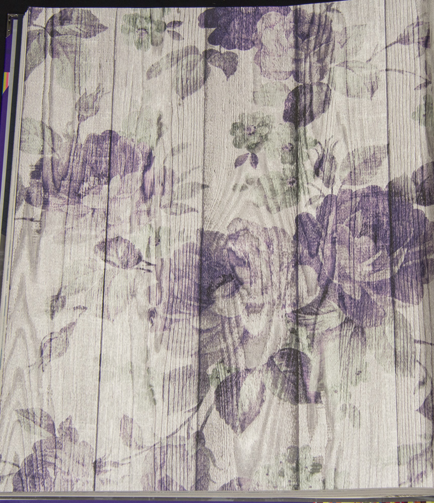 Обои Andrea Rossi Razzoli 54177-1 цветы фиолетового цвета - фото (1)